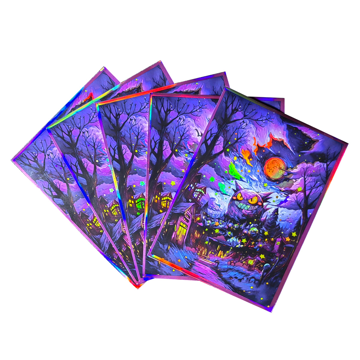 Pokemon Binder Card - 60PCS 66x91mm Pokemon Gengar Holographic Card