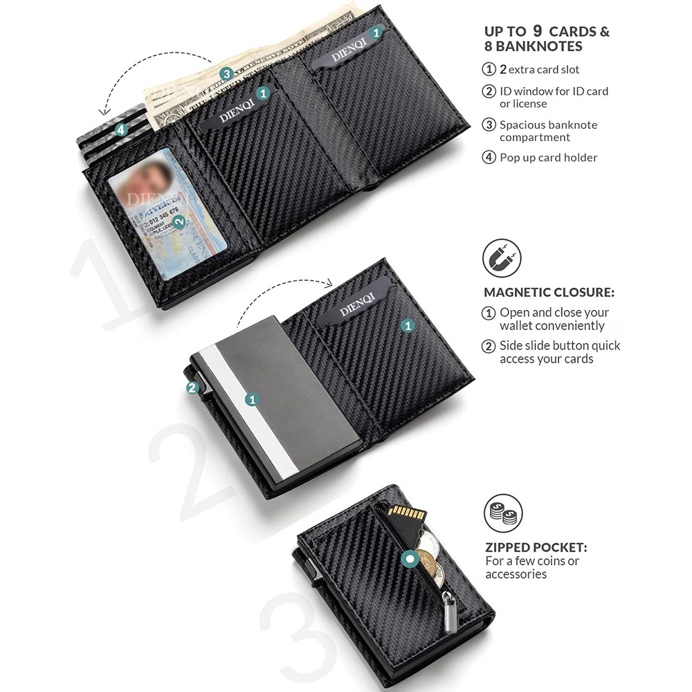 Rfid Blocking Smart Wallet Cre - Card Top Loader recension och pris