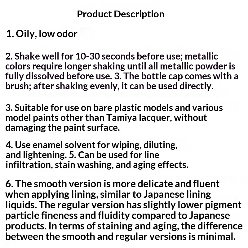 Tamiya Panel Line 87131 87132  - Tamiya Model Paint Set recension och pris